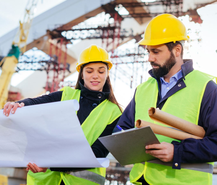 Construction professionals supported by YuHuang